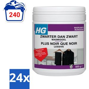 HG Zwarter Dan Zwart Wasmiddel 500 gr - Voordeelverpakking - 24 stuks