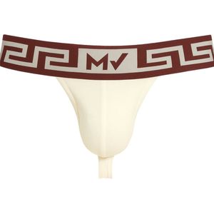 MODUS VIVENDI Linen Thong Off White - MAAT S - Heren Ondergoed - String voor Man - Mannen Thong