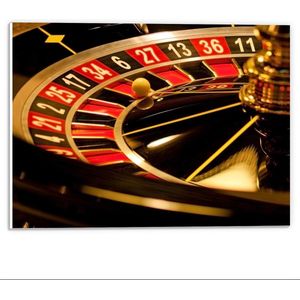 Forex - Roulette Bord - 40x30cm Foto op Forex