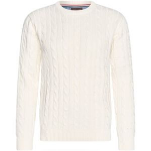 Cappuccino Italia - Adria Kabel - Heren Trui - Wit