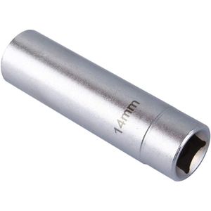 Allecto Plus - 12-Point Bougiedop 14mm Universeel Hoog Zichtbare Bougiedop Polijstkap Magnetisch Verwijderingsgereedschap 3/8"" Aandrijving 12-Point