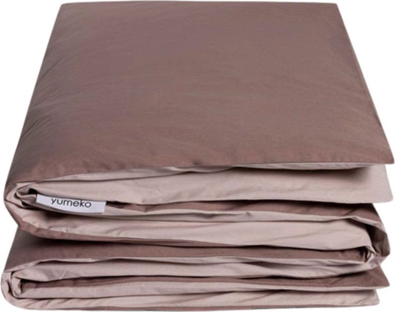 Yumeko kinderdekbedovertrek percal dubbelzijdig roze/mauve 120x150