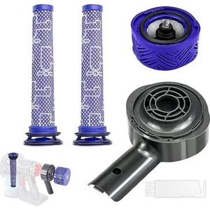 Motor Achterklep en Pre&Post HEPA Filter Set geschikt voor Dyson V6 DC58 DC59 DC61 DC62 DC74 Stofzuiger Vervanging Accessoires - 4-delige set