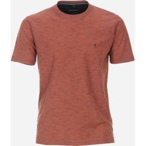 CASA MODA comfort fit heren T-shirt - oranje dessin - Maat: 6XL