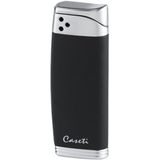 Caseti - Piezo - Aansteker - Zwart - Matte Afwerking - Chrome