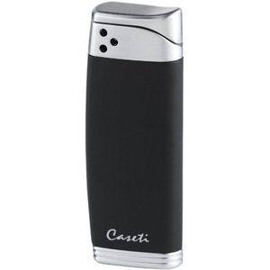 Caseti - Piezo - Aansteker - Zwart - Matte Afwerking - Chrome