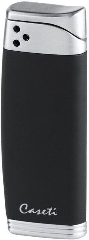 Caseti - Piezo - Aansteker - Zwart - Matte Afwerking - Chrome