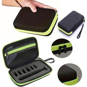 Hard Cover Case Geschikt Voor De Philips Oneblade I Reisetui l Scheermes Hoes I Scheermes Opbergdoos I Zwart/Geel