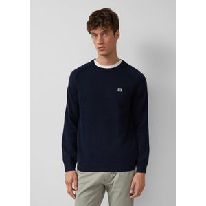 Gebreide Trui - Katoen - Ronde Hals - Raglanmouwen - Normale Pasvorm