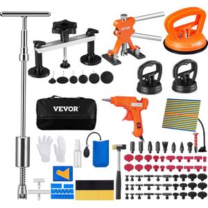 VEVOR - 107-delige Reparatieset - Goudkleurige Lifter - Voor Deuken Zonder Verf