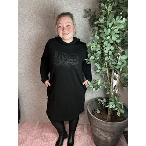 ONLY CARMAKOMA - CARMABEL LS HOODIE DRESS SWT JRS - Meisjes - Mini jurken