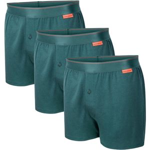 Undiemeister Losse Boxershort Heren - Misty Forest (Groen) - 3-Pack - Mellowood Tencel - Ademend, Anti-Bacterieel & Naadloos Ondergoed - Premium Onderbroeken Heren - Maat XL