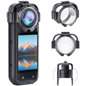 Voor Insta360 X5 PULUZ Snap-on optische gehard glazen lensbescherming (transparant)