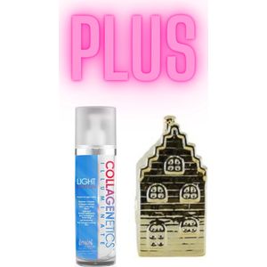 Devoted Creations Collagenetics Illuminate Light 210 ml PLUS Gouden Spaarpot Huis 13 cm !