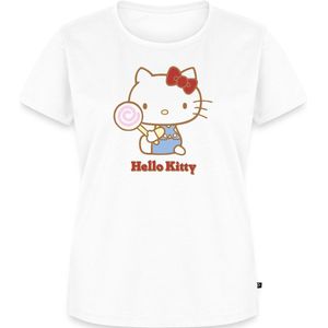 Hello Kitty Met Een Lollipop Premium T Shirt Dames