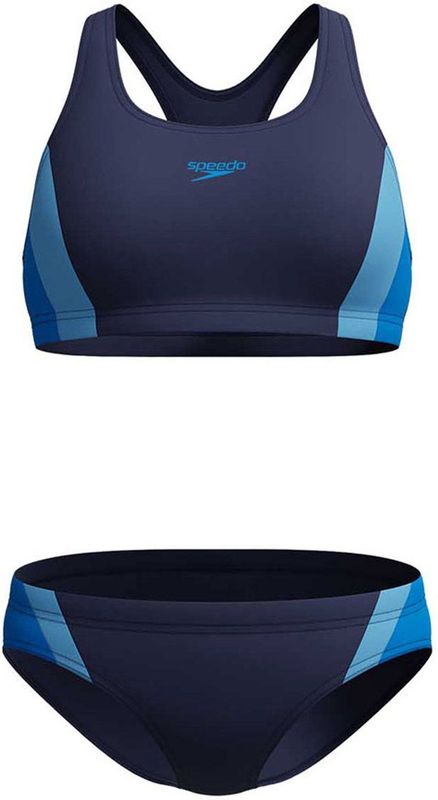 Speedo - Bustierbikini - Lagoon Blue - Sneldrogend - Set van 2 Stuks
