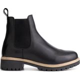 Travelin' Risnes Dames Chelsea boots Leer - Zwart leren enkellaarzen - Maat 40