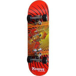 Move SkateboardKinderen - rood/zwart/geel