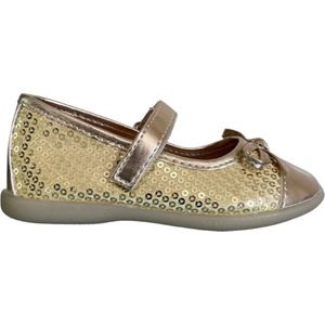 Deb&Dan - ballerina's met paillettes - goud - maat 19