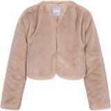 usha - Jas - Fake Fur - Regular Fit - V-hals - Lange Mouwen