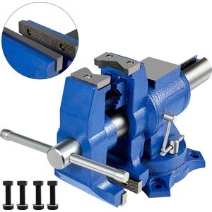 Bramboo - Bankschroef - Heavy duty - Gietijzer - Blauw