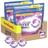 Lenor All in 1 Wasmiddel Pods Amethist & Bloemen Boeket - 2x52 Wasbeurten - Voordeelverpakking