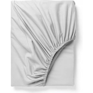 Hoeslaken 90x200cm Katoen Satijn - Zacht & Lichtgrijs - Premium Kwaliteit