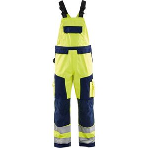 Blaklader Bretelbroek High Vis 2660-1811 - High Vis Geel/Marineblauw - D124