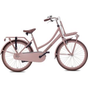 Nogan Cargo Transportfiets - Meisjesfiets - 24 inch - Flamingo Roze