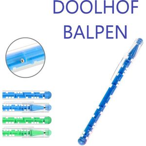 Doolhof Balpen | Puzzel Pen | Blauw