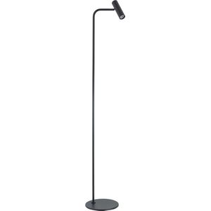 Highlight - Vloerlamp Trend 1 lichts H 132 cm incl mini GU10 zwart