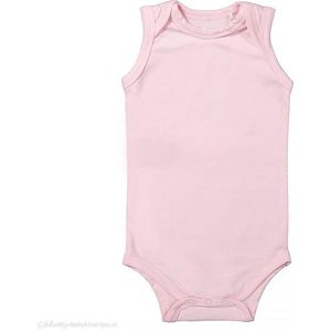 Dirkje Basic romper mouwloos roze maat 62/68