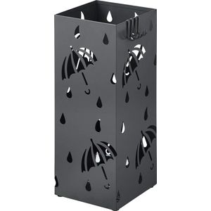 Paraplubak - Brollyhouder - Parasol Organizer - Opbergruimte voor Regenkleding - Luifelrek - Schaduwsteun - Antraciet - 20x20x49cm