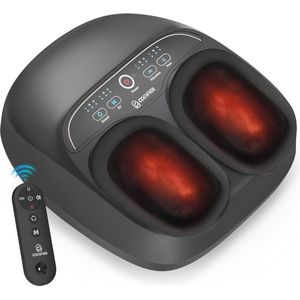 Shiatsu Voetmassageapparaat met Warmte voor Vermoeide Spieren en Voetzolen - Elektrisch, 3 Intensiteiten, Tot Schoenmaat 46