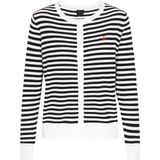 DreiMaster - Classic Look - Gebreid Vest - Zwart / Offwhite