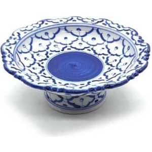 Presenteerschaal – Serveerschaal – Schaal op voet – Snackschaal – Etagère – Thais servies  13 cm