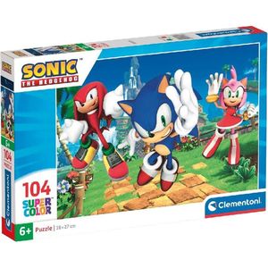 Puzzel Sonic The Hedgehog (104 Stukjes) - Clementoni