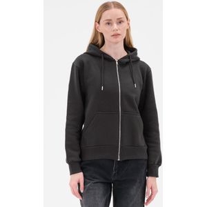 Smith & Solo vest met rits dames - sweatwest met capuchon - hoodie - Antraciet XS
