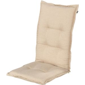 Hartman tuinkussen - Bahama beige - hoge rug - 123x50x10cm