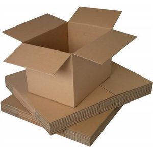 Specipack - 20 stuks Amerikaanse Vouwdoos L 400 x 300 x 200 mm - Enkele golf verzenddoos