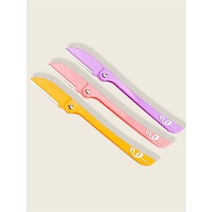 Mesje Voor Lichaamshaar - Wenkbrauw Mesjes - Wenkbrauwmesjes - Scheermesje - Platinum Mesjes - 3 stuks - Trimmen - Epileren - Eyebrow Razor - Roestvrij Staal