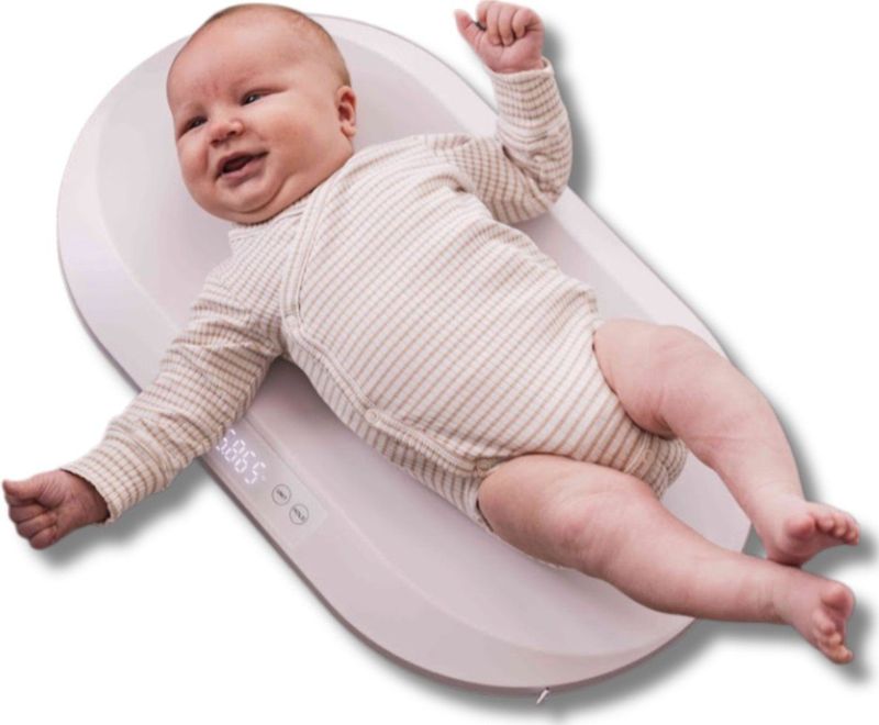 Momini - TinyTally - Baby Weegschaal - Wit - Digitale Weegschaal Tot 40 KG