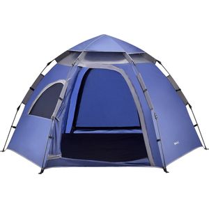 Tent Nybro automatisch 240x205x140 cm blauw