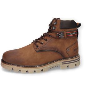 Dockers by Gerli Veterboots  bruin / oranje / zwart / offwhite