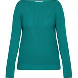 Usha - Trui - Smaragd - Viscose - Lange Mouw - Slanke Pasvorm
