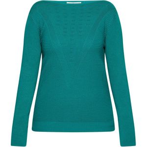 Usha - Trui - Smaragd - Viscose - Lange Mouw - Slanke Pasvorm
