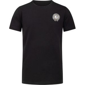 Cruyff Junior League Logo Tee Shirt Zwart/Goud - Maat 152