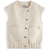 Scotch & Soda BOUCLE TWEED COLLARLESS GILET Dames Gilet - Maat L