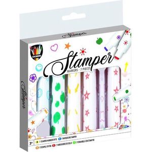 Stempelstiften | 7stuks | Knutselen voor kinderen | stamper markers