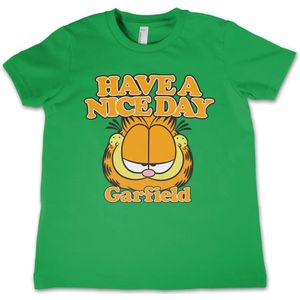 Garfield Have A Nice Day Kids T-Shirt Kinder Green-12 Jahre